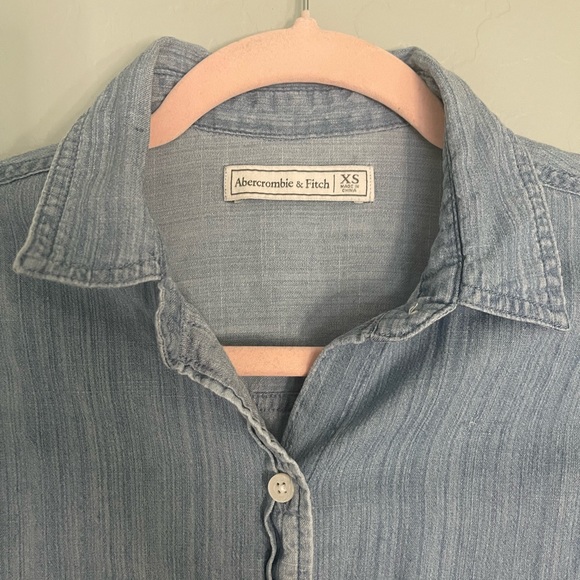 Abercrombie Denim chambray button down shirt, XS - Picture 6 of 6